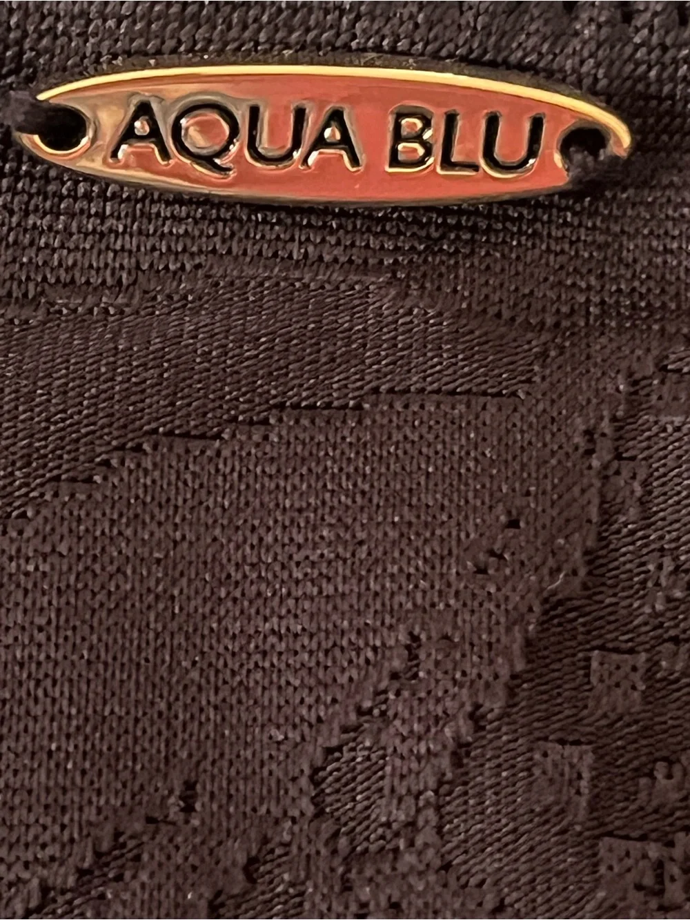 Aqua Blu Linda Black Textured Two-Piece Bikini US Size 4